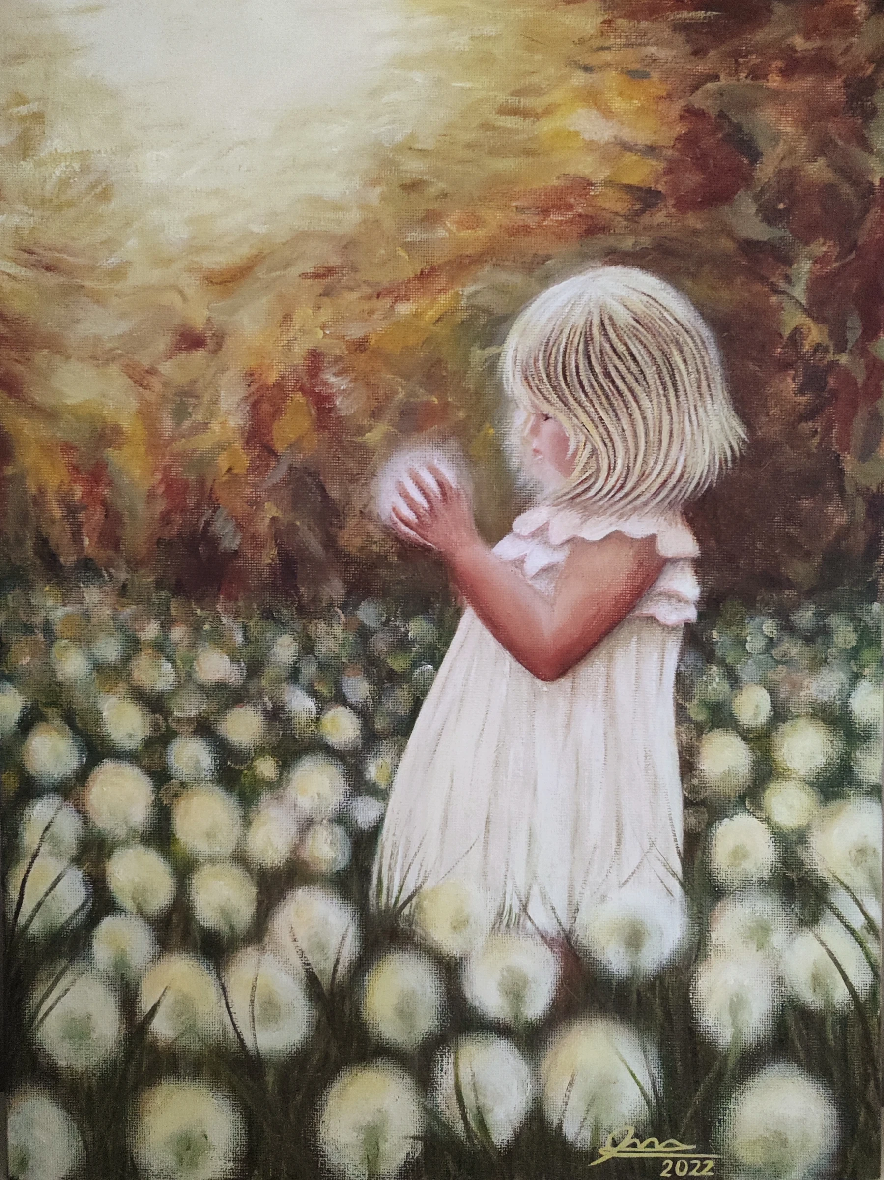 Obra pictórica «Niña natura» de Giovanna Mosquera